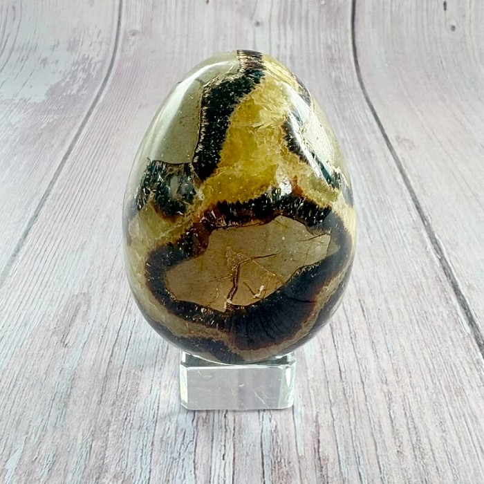 Septárie vajíčko bytová dekorace 25 - cca 5,6 x 7,5 cm, 332,7 g