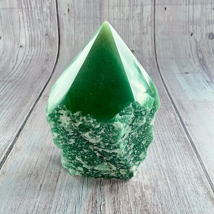 Avanturín zelený špice Brazílie 13 - cca 6,8 x 10,5 cm, 467,1 g