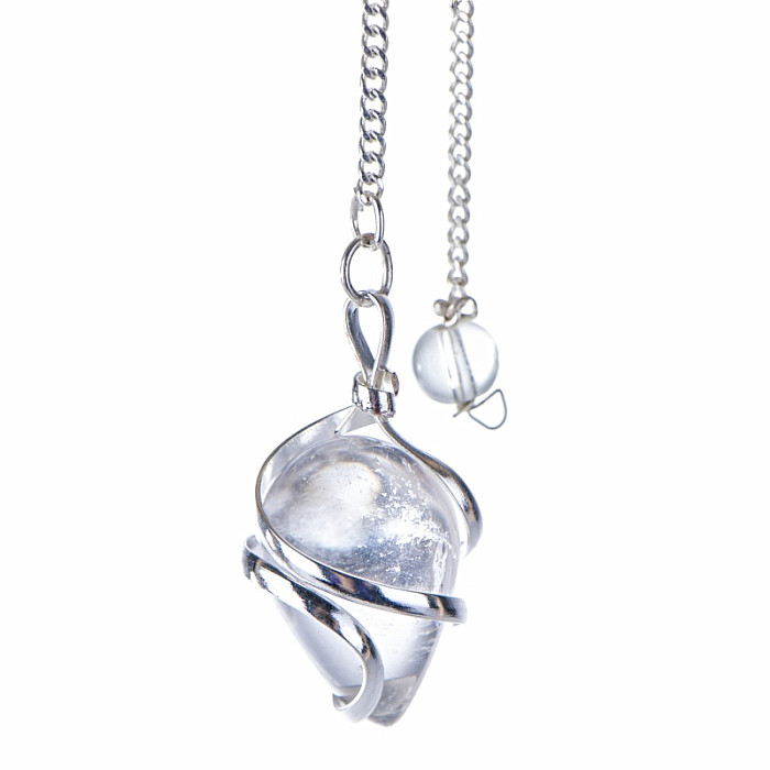 Kyvadlo z křišťálu postříbřené - 2,5 cm