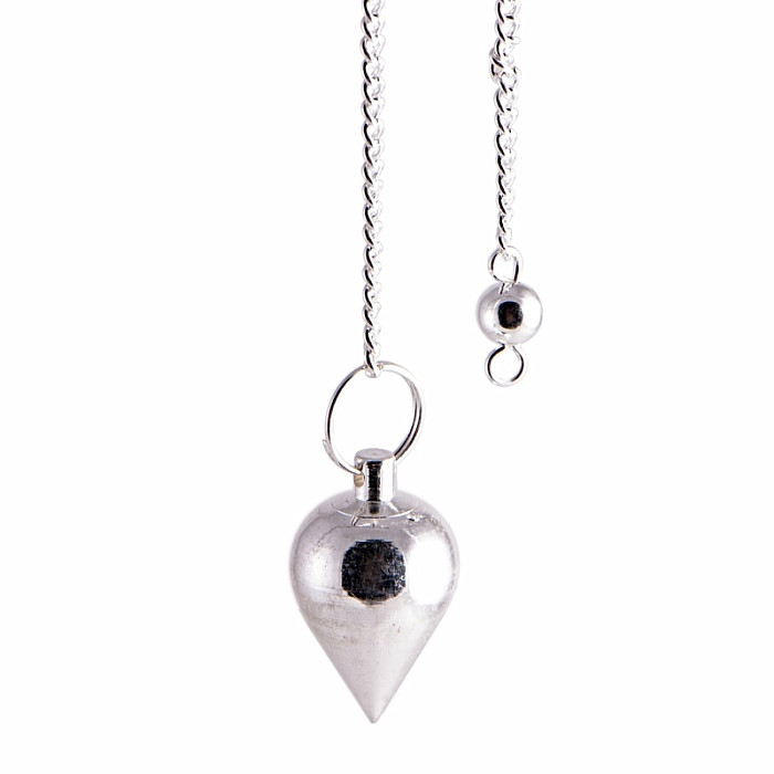 Kyvadlo Kapka postříbřené - 2,4 cm