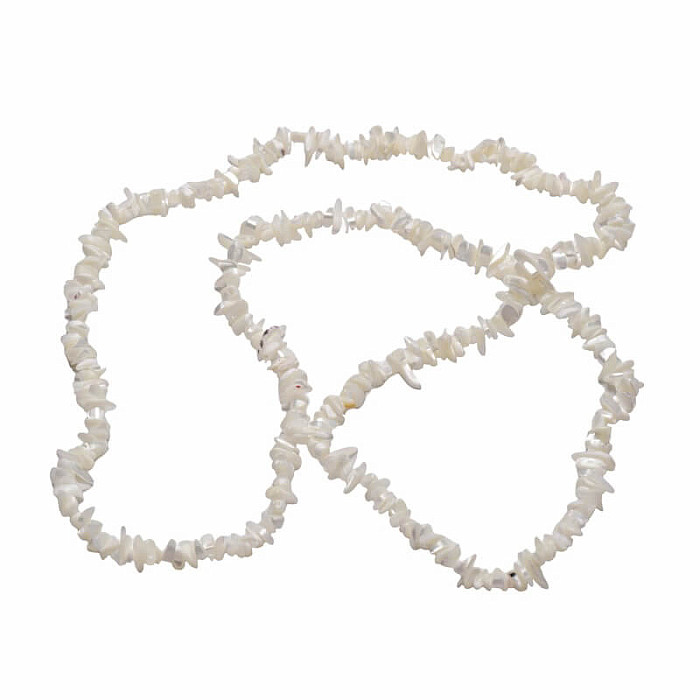 Perleť náhrdelník sekaný - cca 80 cm