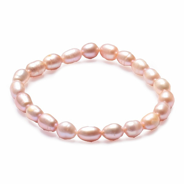 Dětský perlový náramek perly 8 mm - obvod až 18 cm