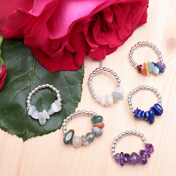 Lapis Lazuli prsten elastický - 52 - 58 mm