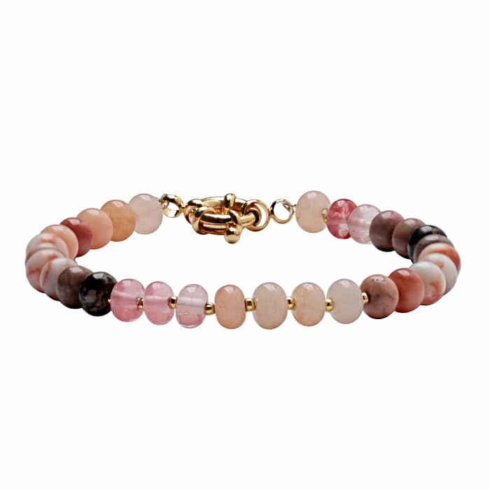 Růženín náramek mix drahokamů - obvod cca 18 cm