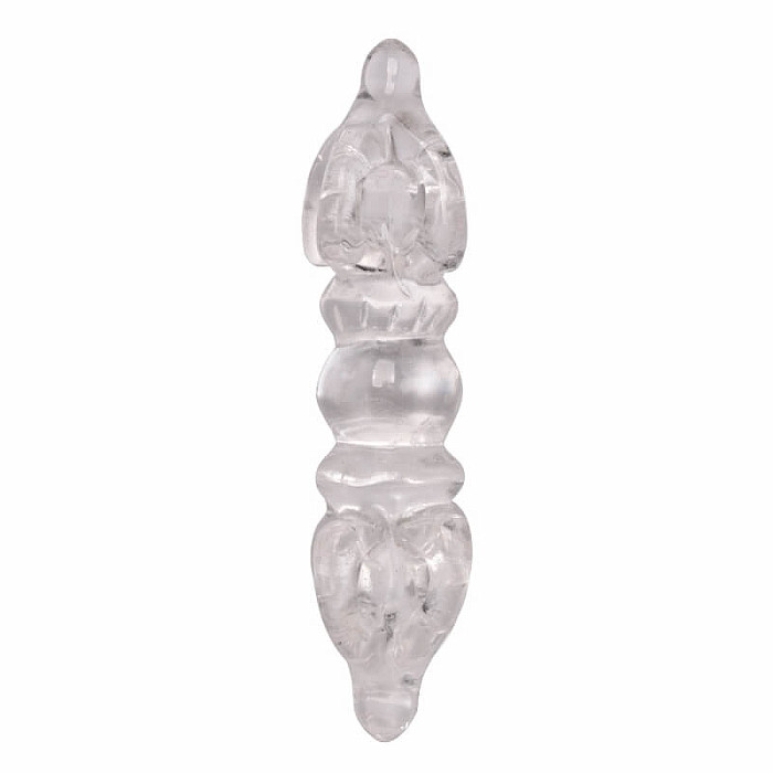 Dordže z křišťálu - dekorace - cca 6,5 cm