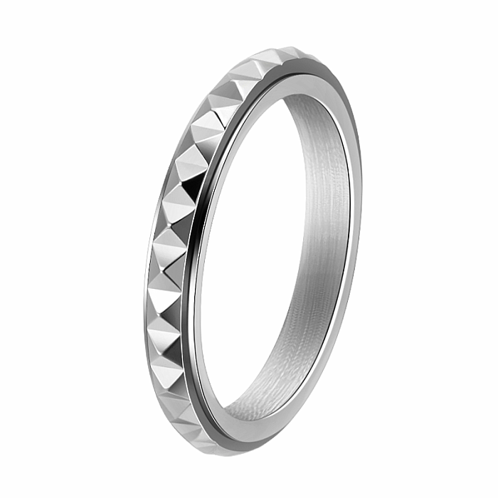 Pánský ocelový prsten Silver Dynamic - 56 mm