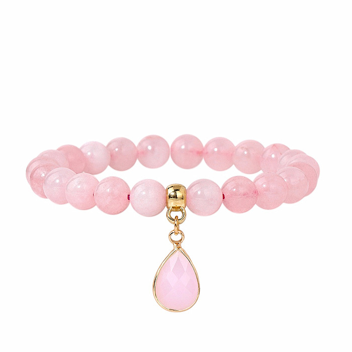 Růženín náramek s kapkou - obvod cca 18 až 22 cm