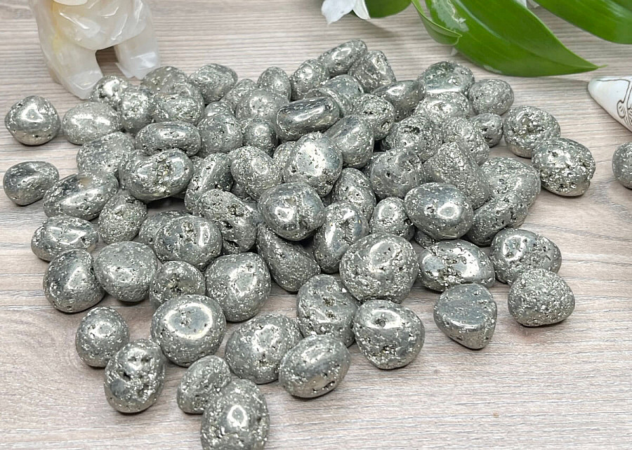 Pyrit tromlovaný - M - cca 2 - 2,5 cm