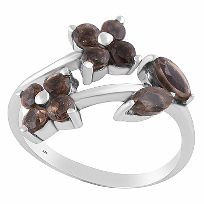 Stříbrný prsten se záhnědou - 60 mm (US 9,5), 3,6 g