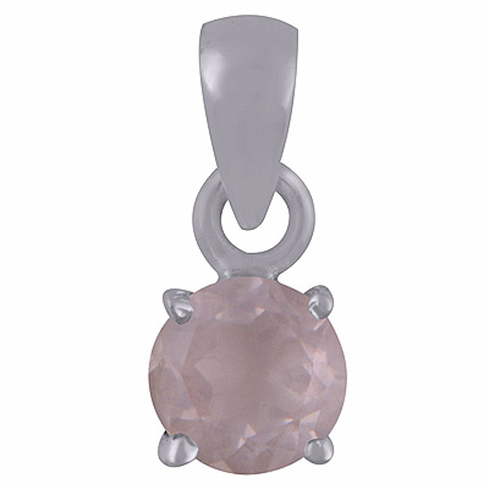 Stříbrný přívěsek s růženínem - 6 mm, 1,4 g