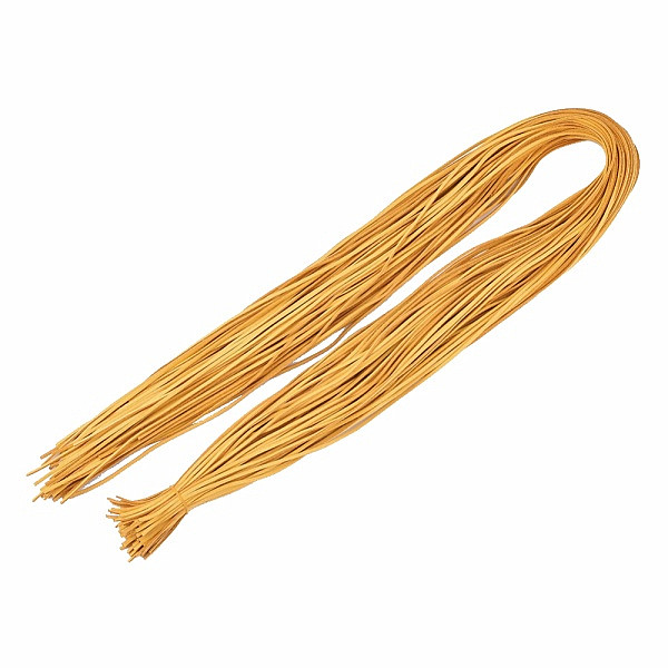 Levně Kožený řemínek barva oranžová 1 m - 1 m x 2,8 mm