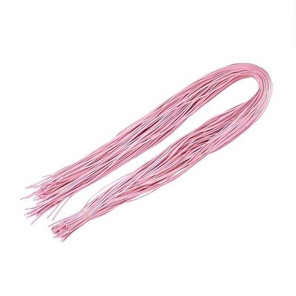 Levně Kožený řemínek barva růžová perlová 1 m - 1 m x 2,8 mm