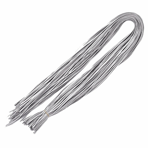 Levně Kožený řemínek barva Gainsboro šedá 1 m - 1 m x 2,8 mm