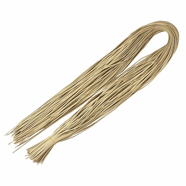 Levně Kožený řemínek barva světlá khaki 1 m - 1 m x 2,8 mm