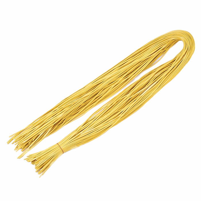 Levně Kožený řemínek barva zlatá 1 m - 1 m x 2,8 mm