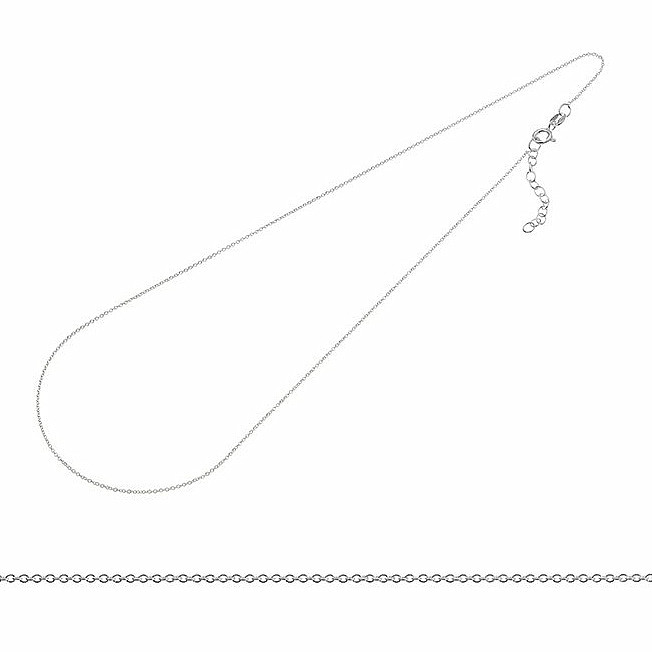 Levně Stříbrný řetízek Ag 925 nastavitelná délka 40 - 43 cm průměr 1 mm - 40 - 43 cm, 1,2 g