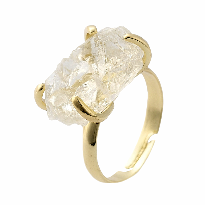 Prsten pro čarodějku Lemon quartz - 56 mm