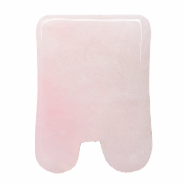 Gua sha z růženínu tvar králíka - délka cca 7,5 cm