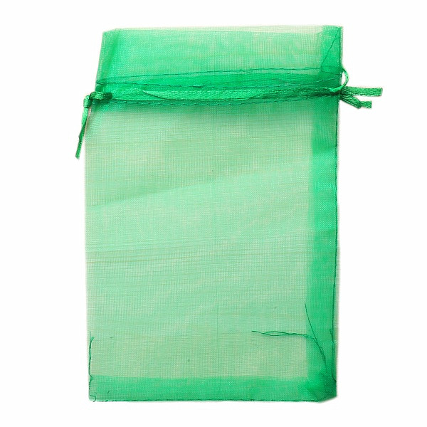 Levně Dárkový sáček organza zelený - 15 x 10 cm