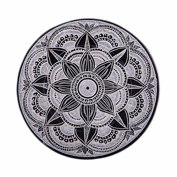 Stojánek z mastku na vonné tyčinky Mandala 10,5 cm - 10,5 cm