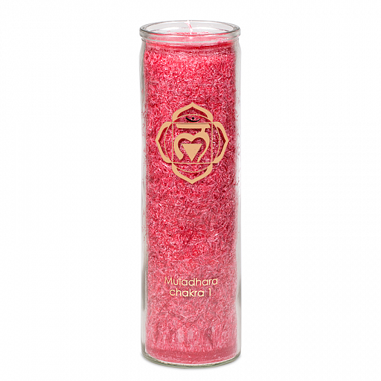 Svíčka pro 1. čakru s vůní skořice, muškátového oříšku a hřebíčku - cca 720 g