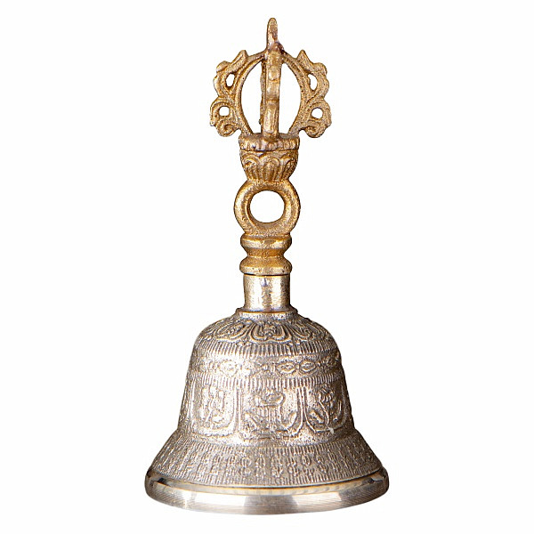 Levně Rituální Zvonek s dorže 11 cm - cca 5,5 x 11 cm