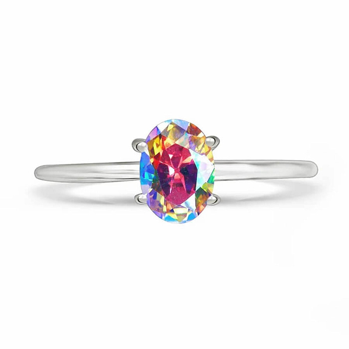 Stříbrný prsten s topazem MYSTIC MERCURY RBC-305-MMT - 54 mm  1,4 g