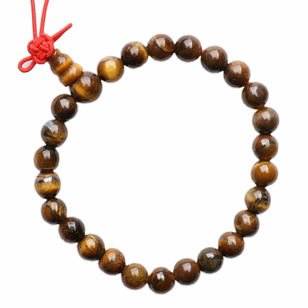 Levně Tygří oko Buddha náramek pro děti - kuličky ø 6 mm