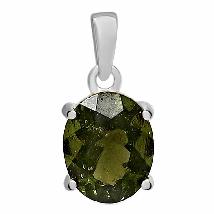 Vltavín přívěsek stříbro Ag 925 PBC213-MLD - 1 cm, 1 g