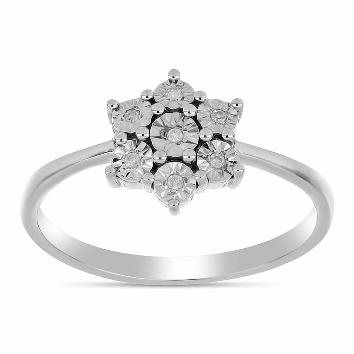 Prsten stříbrný s broušeným diamantem Ag 925 016136 DIA - 52 mm , 2,1g