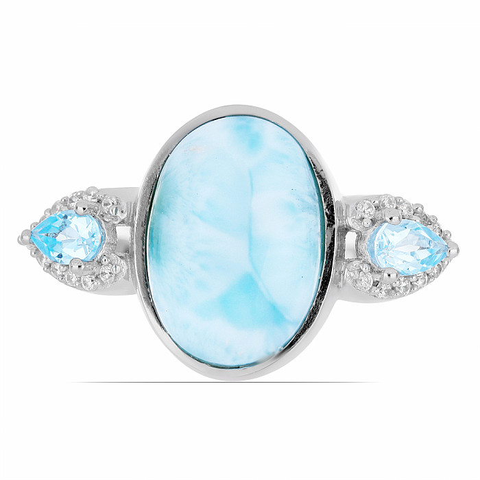 Levně Larimar prsten stříbro Ag 925 VR049766 - 59 mm (US 9), 6 g