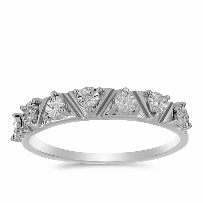 Prsten stříbrný s broušeným diamantem Ag 925 058795 DIA - 52 mm , 2,5 g