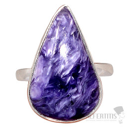 Čaroit prsteň striebro Ag 925 R10