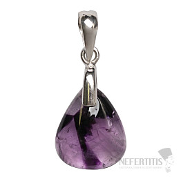 Amethyst-Trapiche-Anhänger, Silber Ag 925, Nr. 10