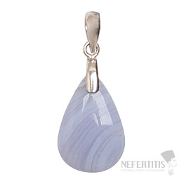Agate lace blue pendant silver Ag 925 no. 10