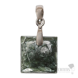 Seraphinite rhodium-plated pendant silver Ag 925 no. 10