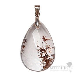 Lodolite - crystal with inclusions pendant silver Ag 925 no. 10