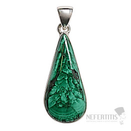 Malachite pendant silver Ag 925 P10