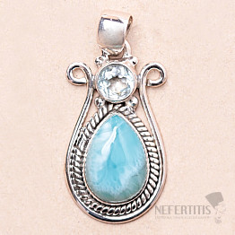 Larimar-Anhänger Silber Ag 925 KO10