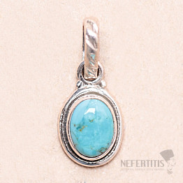 Turquoise blue pendant silver Ag 925 MIX10