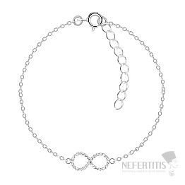 08698 Silver bracelet chain INFINITY 18 cm