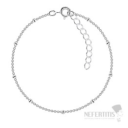 12114 Silver bracelet chain with balls 18 cm