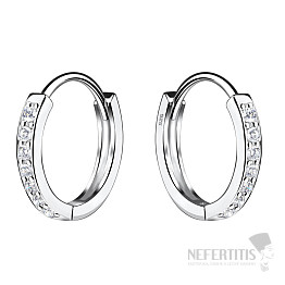 6364 Silber 13 mm KREISE mit Zirkonen