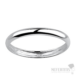 18045 Strieborný prsteň SIMPLE ROUND