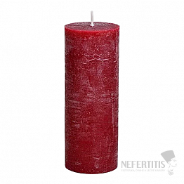 Parafínová stolní svíčka vínová 18  x 7 cm