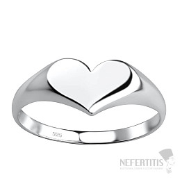 19247 Silberner Damenring HERZ