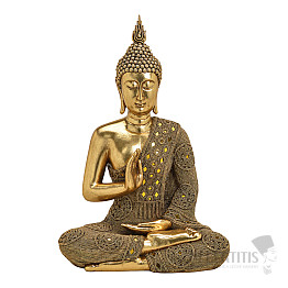Budha uistenie thajská soška Abhaja mudra