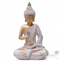 Budha akáš mudra thajská soška zlatá farba 26 cm