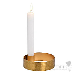 Svietnik kovový pre stolné sviečky Golden circle