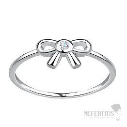 20562 Stříbrný prsten MAŠLIČKA se zirkonem